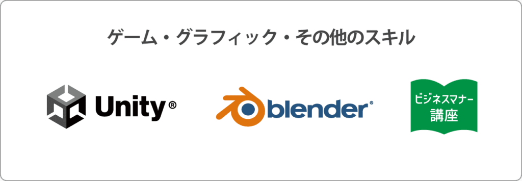 ゲーム・グラフィック・その他のスキル