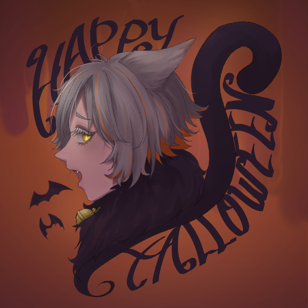 ハロウィンアイコン　ねこ